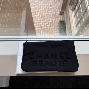 Chanel Beauty Black Makeup Bag